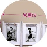 批发3框组合连体木质复古结婚礼品个性创意7寸折叠照片相框摆台