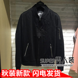 63621061 代购gxg.jeans男装2016秋冬新品 黑色时尚休闲夹克
