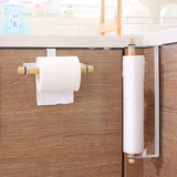 浴巾架不锈钢单层毛巾架卫生间置物架避挂门后免钉无痕卷纸架创意