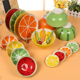 创意水果碗西瓜碗米饭碗甜品碗日韩式陶瓷器餐具碗筷套装碗盘可爱