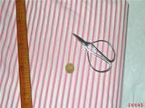 1.5米宽 纯棉天丝 粉白条纹 包被子布料 被胆布料 夏凉被床品