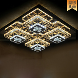 创意led水晶客厅灯长方形吸顶灯具过道玄关灯具卧室餐厅灯玫瑰花