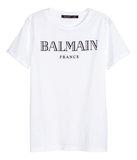 H&M HM德国代购 BALMAIN 巴尔曼 限量 女式全棉T恤