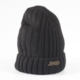 jeep毛线帽秋冬男士帽子户外针织帽女韩版保暖护耳套头帽滑雪帽潮