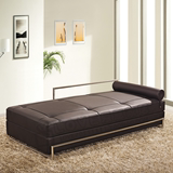 韩式新款沙发床欧式日式铁艺现代宜家不锈钢真皮两用简约双人三人