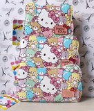 新款正版可爱Hello Kitty缤纷小熊印花女式中长款钱包皮夹韩国