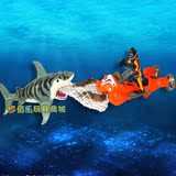 集多美 大鲨鱼玩具 仿真 海洋动物 海洋世界玩具 潜水员及潜水车
