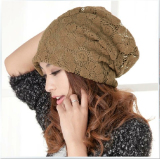 蕾丝头巾帽子 女韩国春秋包头帽堆堆帽夏季薄款月子帽女化疗帽子