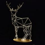 创意设计小夜灯氛围灯3d立体灯小鹿灯个性木质装饰台灯圣诞礼物