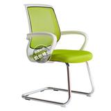 特价办公椅 白框员工椅 弓形职员椅 时尚会议椅 绿色电脑椅培训椅