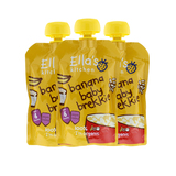 英国 Ella's Kitchen 艾拉厨房婴儿早餐香蕉酸奶米粉泥100g*3袋装