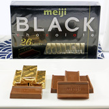 日本进口零食品Meiji明治纯黑钢琴巧克力26枚120G精致礼盒装
