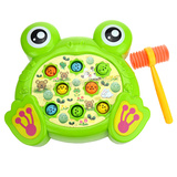 趣味音乐青蛙电动大号幼儿打地鼠游戏机儿童敲击益智玩具1-2-3岁