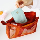新款韩国网格旅行小化妆包收纳包 旅行茶包药包杂物包旅行箱必备