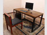 美式乡村实木电脑桌台式笔记本桌子家用书桌老板桌椅办公家具