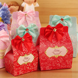 结婚用品 喜糖盒子批发 韩式创意喜糖盒结婚喜糖袋 回礼喜糖包装