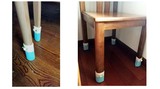 布艺毛绒桌椅脚套子 圆形方形均可用餐桌茶几椅子凳子保护脚套子