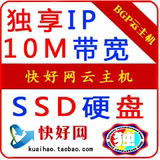 国内VPS 云服务器 10M独享 ssd硬盘 月付 独立ip 控制面板