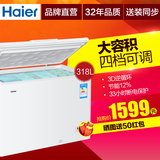 Haier/海尔 BC/BD-318HD 商用家用卧式冰柜 大容量冷藏冷冻柜