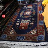 印度纯手工地毯 藏式高档纯羊毛地毯 客厅/卧室地毯 90x190厘米