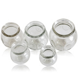 正品真空玻璃拔罐加厚防爆家用玻璃拔火罐1-5号医用透明玻璃火罐