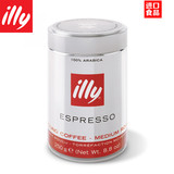 意大利原装进口意利illy咖啡粉中度烘焙咖啡粉意式浓缩 1罐装250g