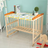 实木婴儿床 04小尺寸带单层与大床拼接宝宝床H3T