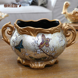 欧式古典陶瓷花瓶插花容器摆件 高档家居样板房客厅卧室玄关摆设