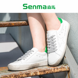 SENMA/森马星星鞋同款韩版小白鞋做旧休闲运动板鞋休闲女鞋