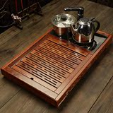 花梨木茶盘带电磁炉一体套装特价 四合一组合实木茶台嵌入式