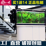 子弹头鱼缸水族箱大型金鱼缸1.2米1.5米隔断生态玻璃鱼缸吧台定制