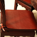 斯蒂芬 椅子坐垫夏天透气头层牛皮办公室椅垫学生防滑座垫可定做