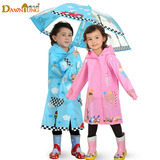 时尚韩版卡通儿童雨衣 宝宝学生雨披雨鞋雨伞三件套装包邮