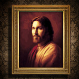 自油自画手绘diy数字油画人物包邮客厅卧室装饰壁画宗教信仰耶稣