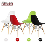 百意空间休闲洽谈桌椅餐椅简约时尚塑料椅创意Eames伊姆斯椅子