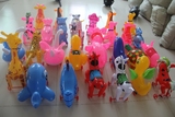 DCS儿童卡通地摊货 厂家拉线充气玩具批发 夏季热销PVC动物拉车