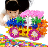 DIY雪花片积木 百变益智儿童组装玩具 8色加厚带数字和数学符号
