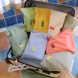 森林系多彩PVC防水收纳袋 拉边衣物洗漱品分装袋旅行箱居家整理袋