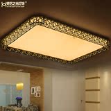 LED吸顶灯大气长方形餐厅客厅灯具铁艺温馨卧室灯饰创意鸟巢