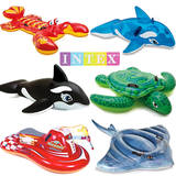 盈泰INTEX2016浮椅浮床浮排充气儿童游泳圈成人动物正品水上婴儿