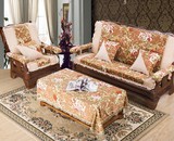 客厅沙发坐垫带靠背 定制加厚拆卸海绵椅垫 靠背绑带红木实木椅垫