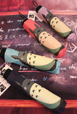 龙猫黑胶防风钢骨三折阿波罗拱形卡通遮阳伞太阳伞晴雨伞折叠包邮