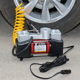 巨木车载充气泵 汽车打气泵车用12V双缸充气泵 便携式轮胎打气筒