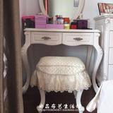 达怡玛2016蕾丝韩式凳子化妆钢琴定做夹棉布艺椅子梳妆台单人椅套
