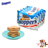 德国包装原装进口Knopper牛奶榛子巧克力威化饼干十连包25g10包