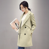 热卖 高端2016春季新款韩版女式风衣外套长款长袖上衣修身大衣女