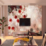 大型壁画 温馨浪漫粉色玫瑰花瓣电视沙发卧室床头背景墙纸壁纸