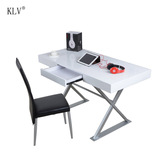 厂家批发书桌 白色钢琴烤漆时尚新品电脑桌 书房卧室学生桌办公桌