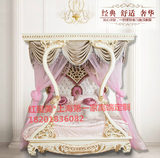 欧式实木床公主床 法式贵族豪华手工雕花双人床 1.8米大床婚床