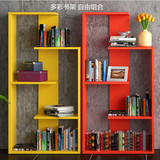 简约现代板式创意书柜子简易自由组合书柜书架宜家格子架装饰架